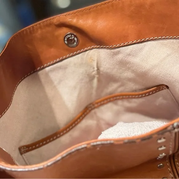 Michael Kors Astor Studded Shoulder Handbag USED - Picture 15 of 16